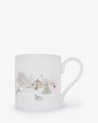 Snowy Village Mug