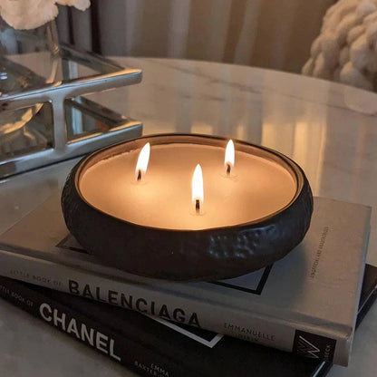 Aeolian 3 Wick Black Scented Candle