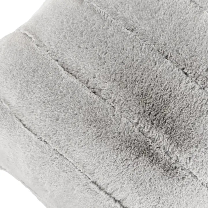 Empress Faux Fur Cushion Grey image 1