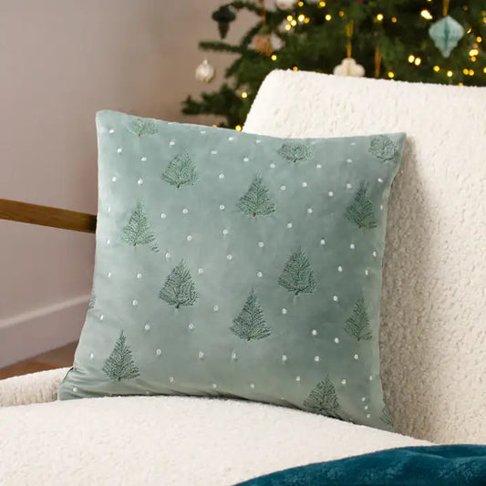Evergreen Classic Tree Cushion Green