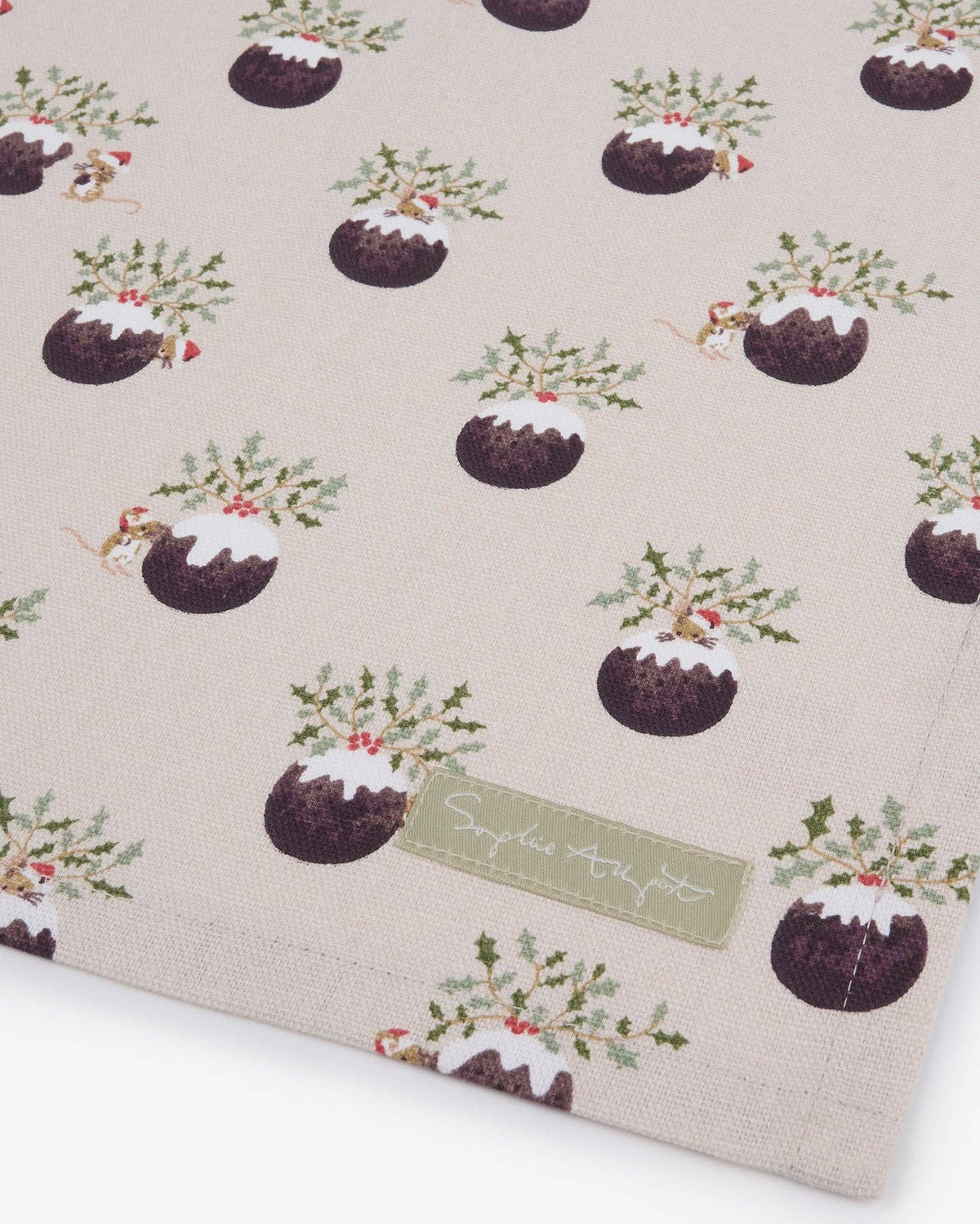 Christmas Puddings Tea Towel