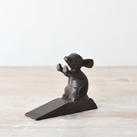 Cast Iron Mouse Door Wedge image 0