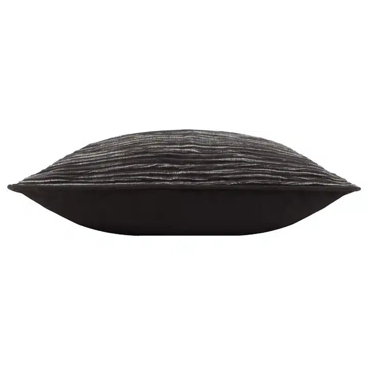 Cove Ribbed Cushion Black image 2