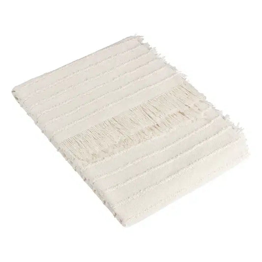 Hazie Woven Fringed Throw Natural image 0