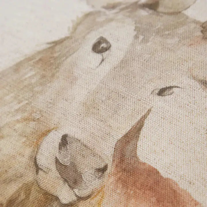 Gregor Stag Printed Cushion Natural