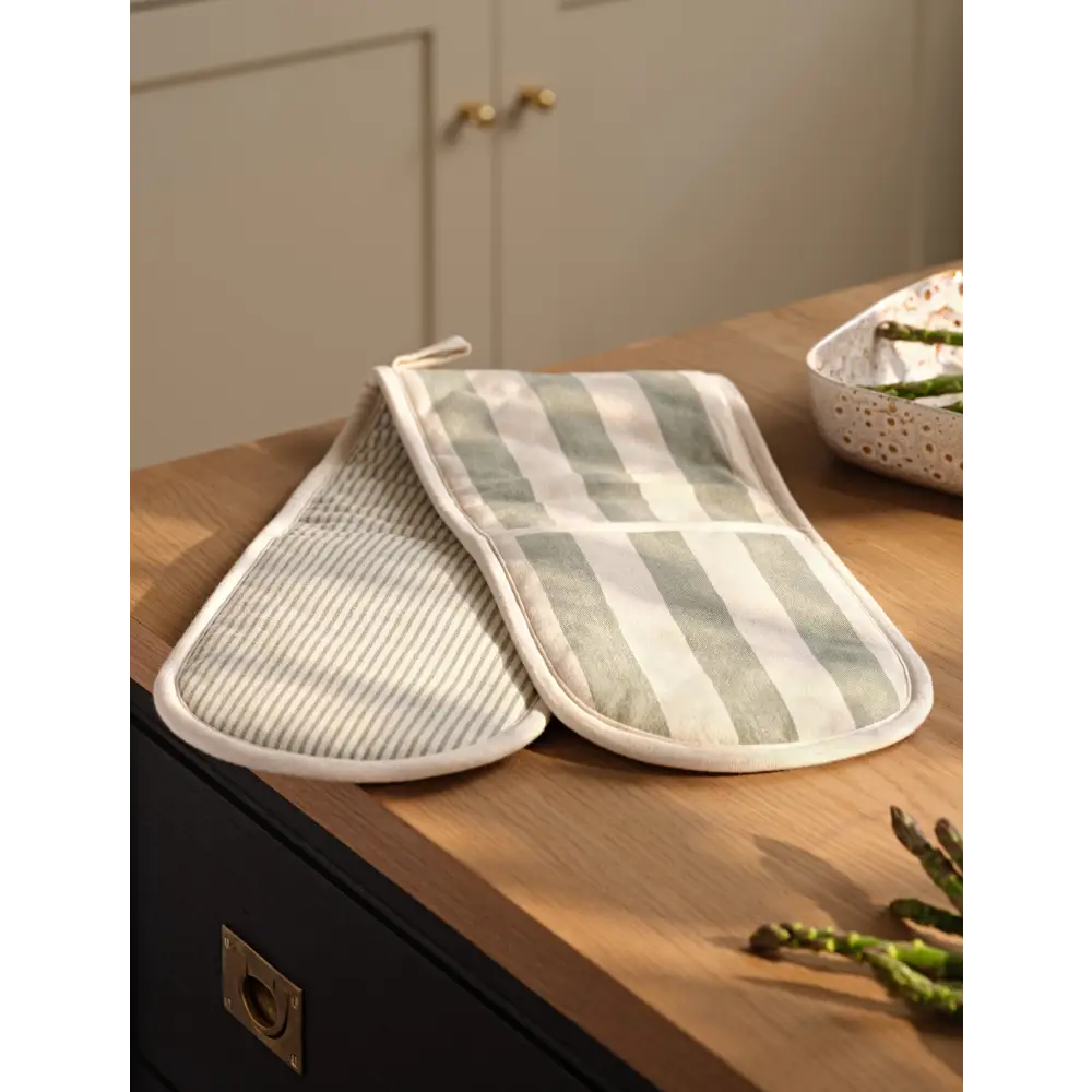 Harlton Wide Stripe Oven Glove Rosemary
