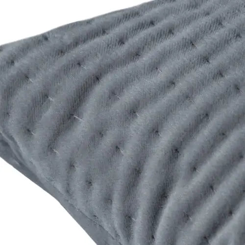 Haze Embroidered Feather Cushion Steel image 2