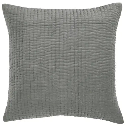Haze Embroidered Feather Cushion Steel image 0
