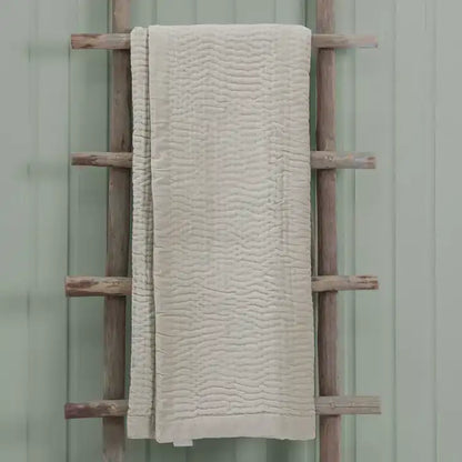 Haze Velvet Quilted Throw Quartz image 1