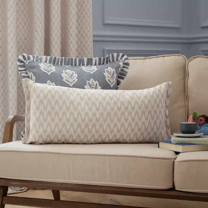 Hutton Woven Jacquard Cushion Linen image 4