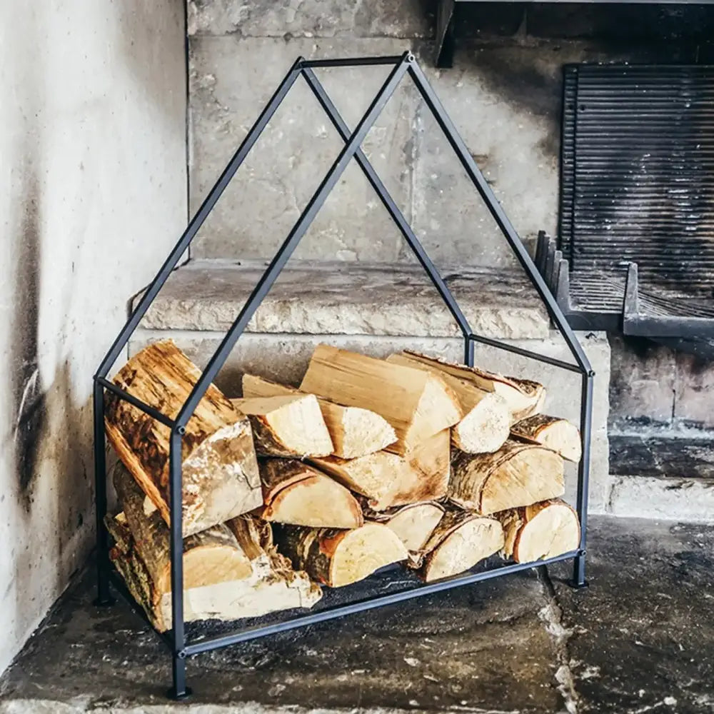 Iron House Log Holder