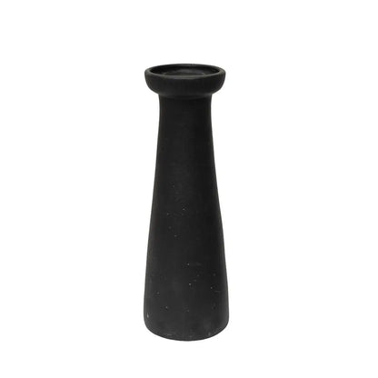 Irthing - Black Terracotta Chunky  Candle Holder