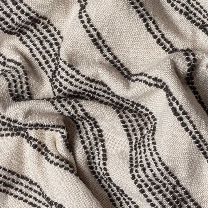 Jour Woven Fringed Throw Natural image 2