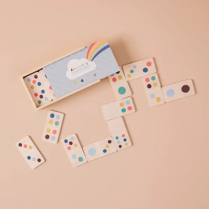 Just Bee Kids Wooden Domino Game