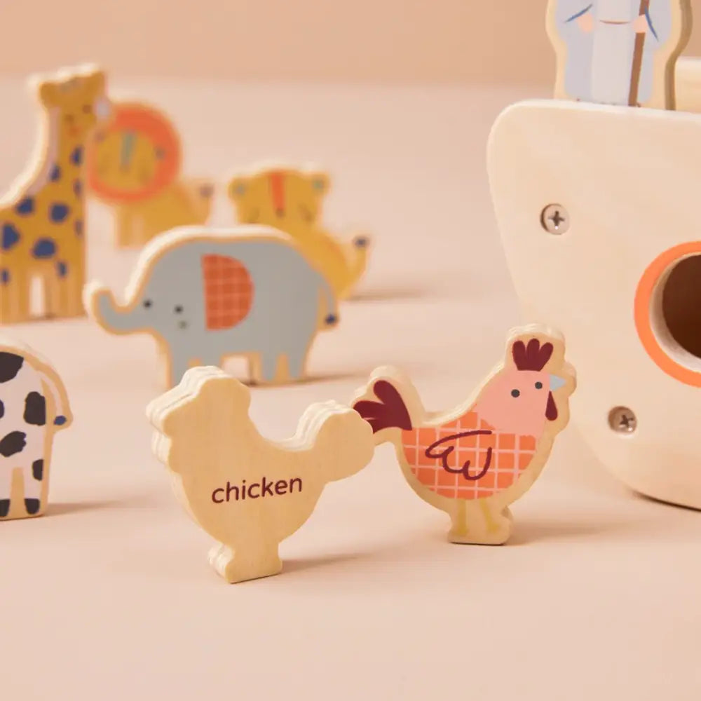 Just Bee Kids Wooden Noah’s Ark Sorter Toy (Fsc)