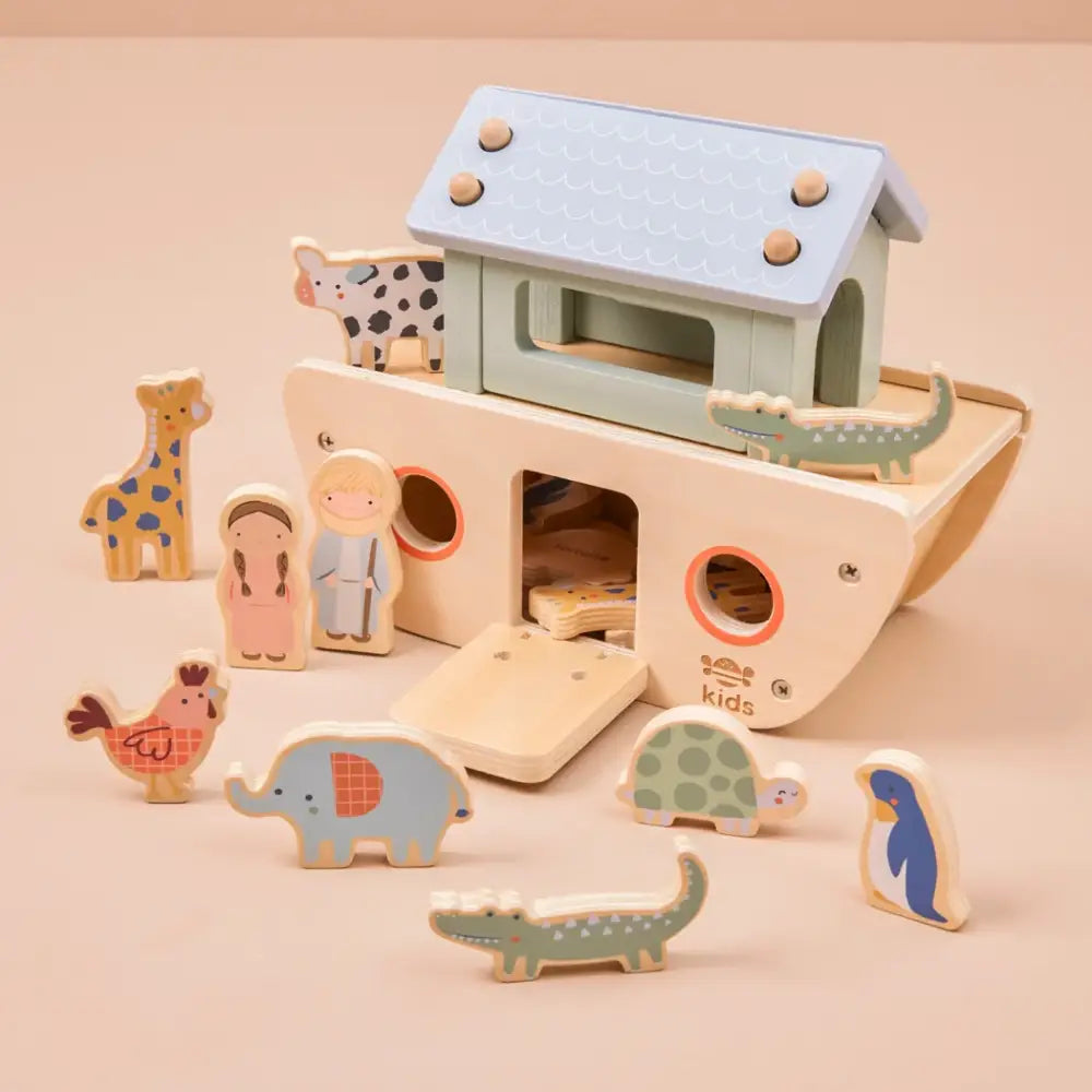 Just Bee Kids Wooden Noah’s Ark Sorter Toy (Fsc)