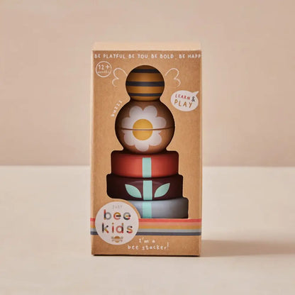 Just Bee Kids Wooden Bee Stacking Toy