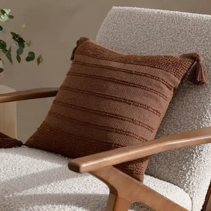 Larch Woven Cushion Cocoa image 1