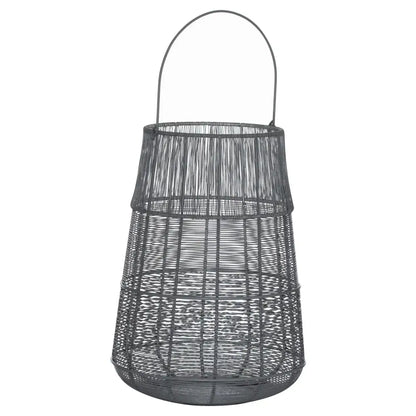 Large Wire Silver Lantern
