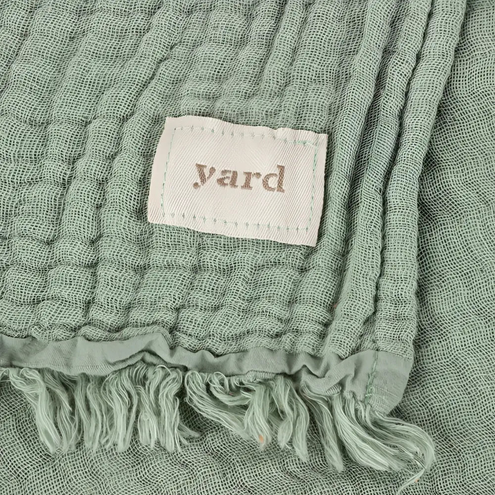 Lark Muslin Cotton Throw Eucalyptus image 2