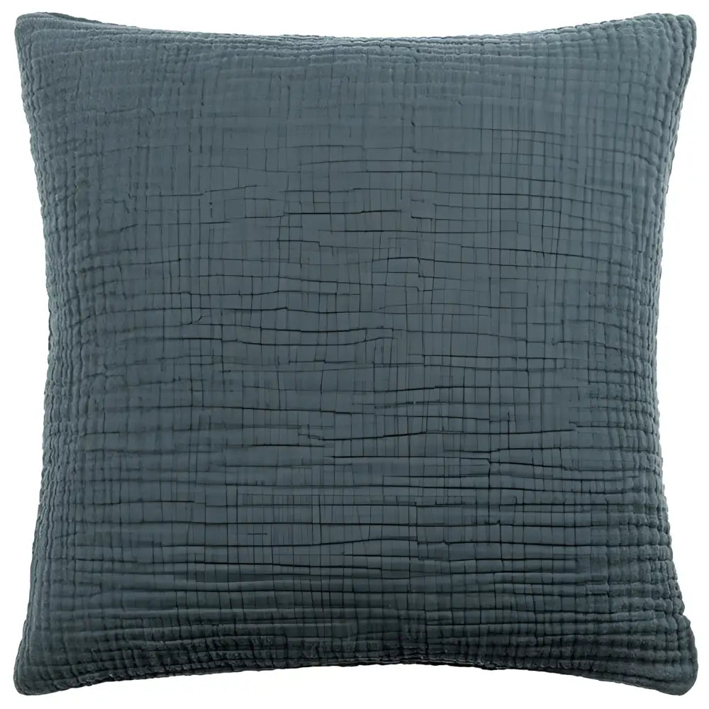 Lark Muslin Crinkle Cotton Cushion Dusk image 0