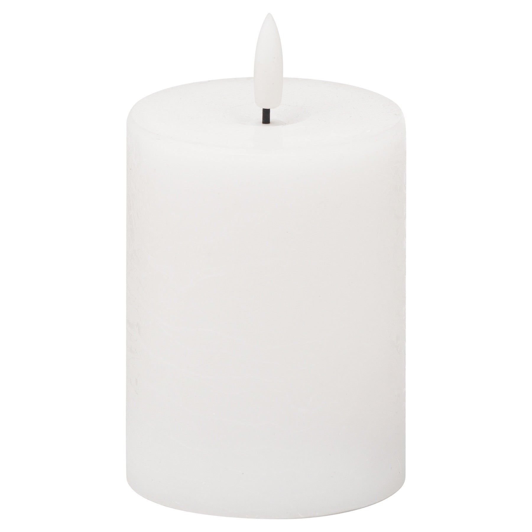 Luxe Collection Natural Glow 3x4 LED White Wax Candle