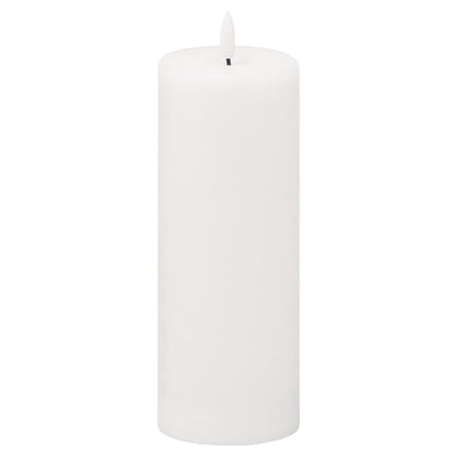 Luxe Collection Natural Glow 3x8 LED White Wax Candle