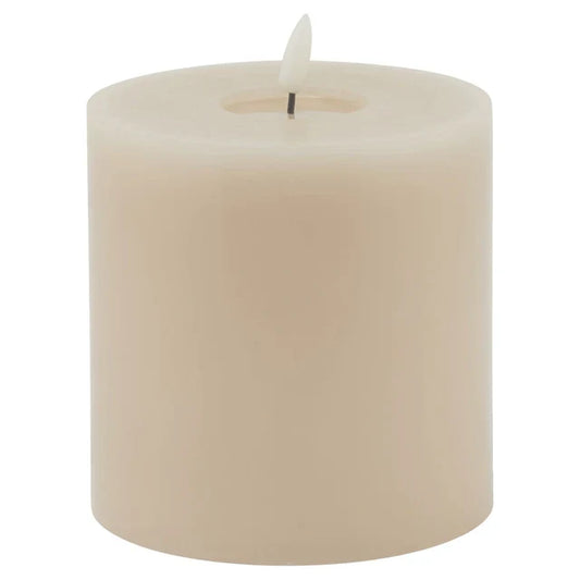 Luxe Collection Natural Glow 5x5 Led Taupe Candle
