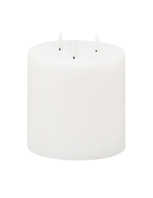 Luxe Collection Natural Glow 6x6 Led White Candle