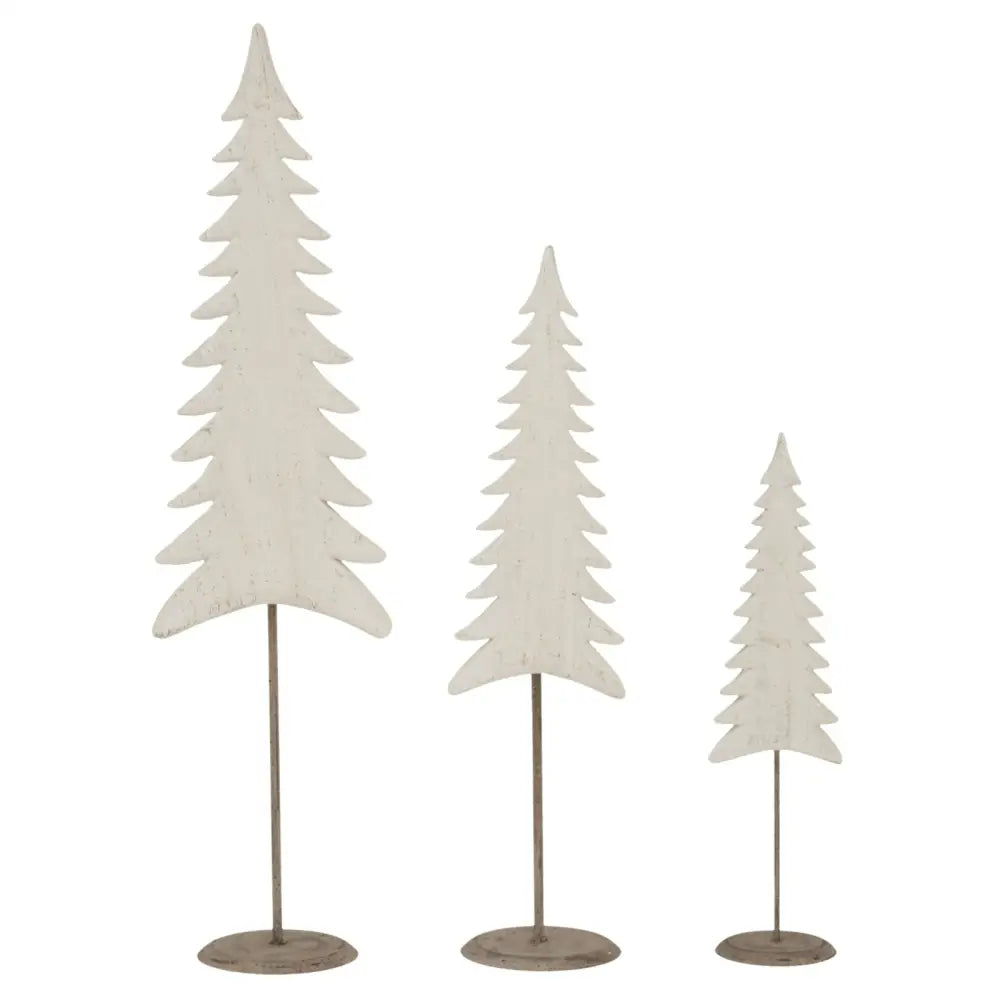 Medium Whitewashed Tall Tree On Stand