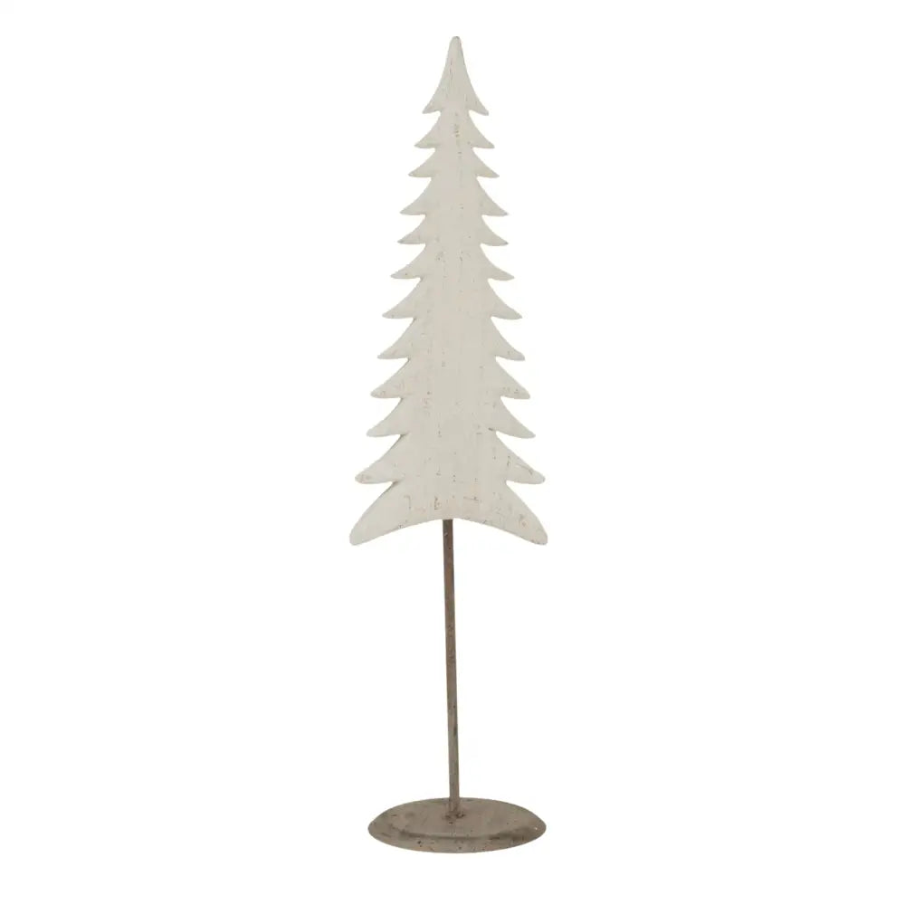 Medium Whitewashed Tall Tree On Stand