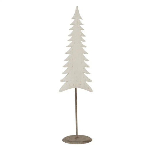 Medium Whitewashed Tall Tree On Stand