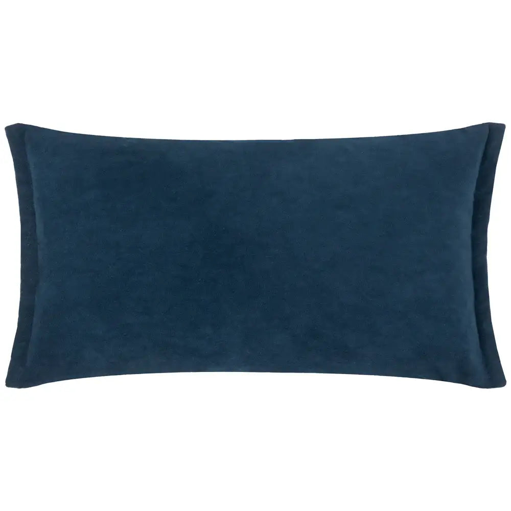 Merton Rectangular Velvet Cushion Indigo image 0