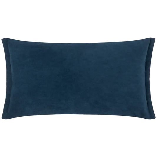 Merton Rectangular Velvet Cushion Indigo image 0