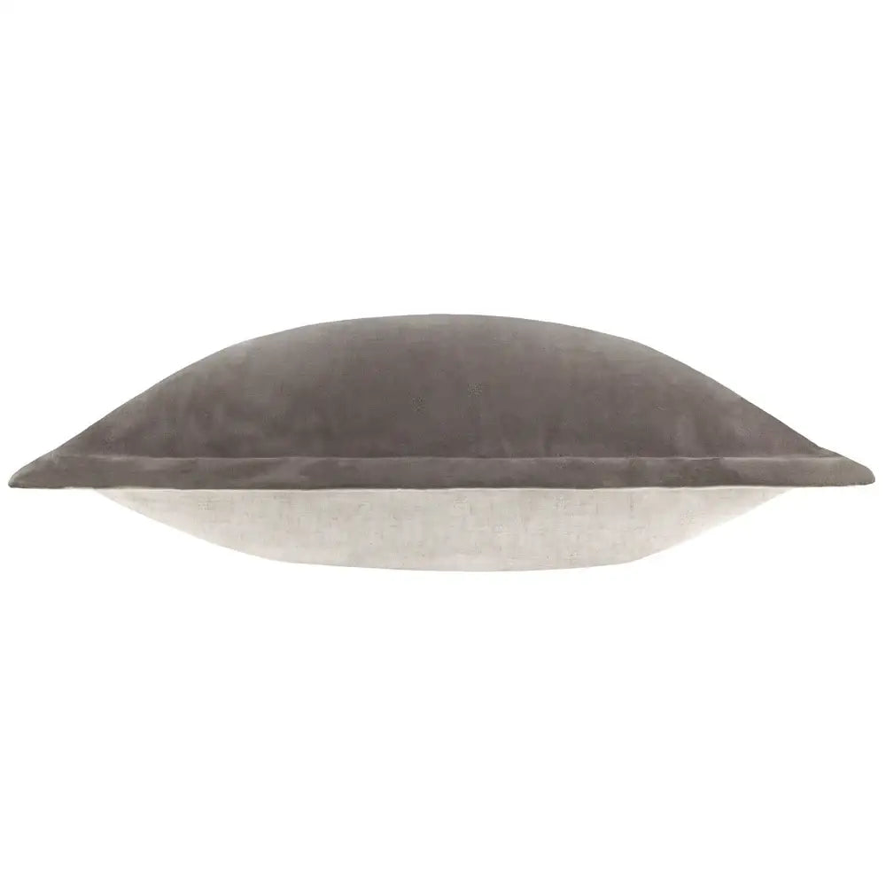 Merton Square Velvet Cushion Taupe image 3