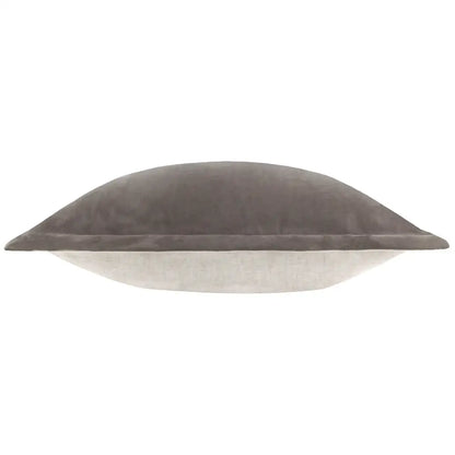 Merton Square Velvet Cushion Taupe image 3