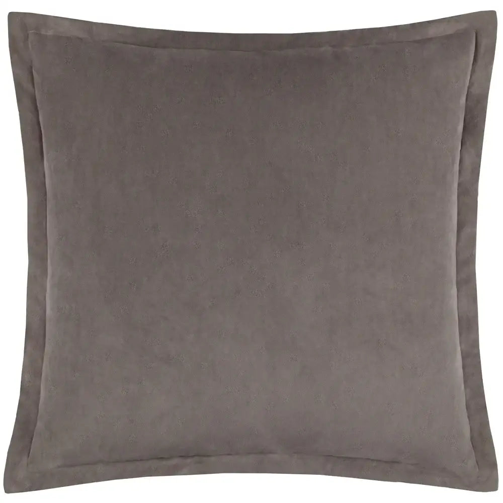 Merton Square Velvet Cushion Taupe image 0