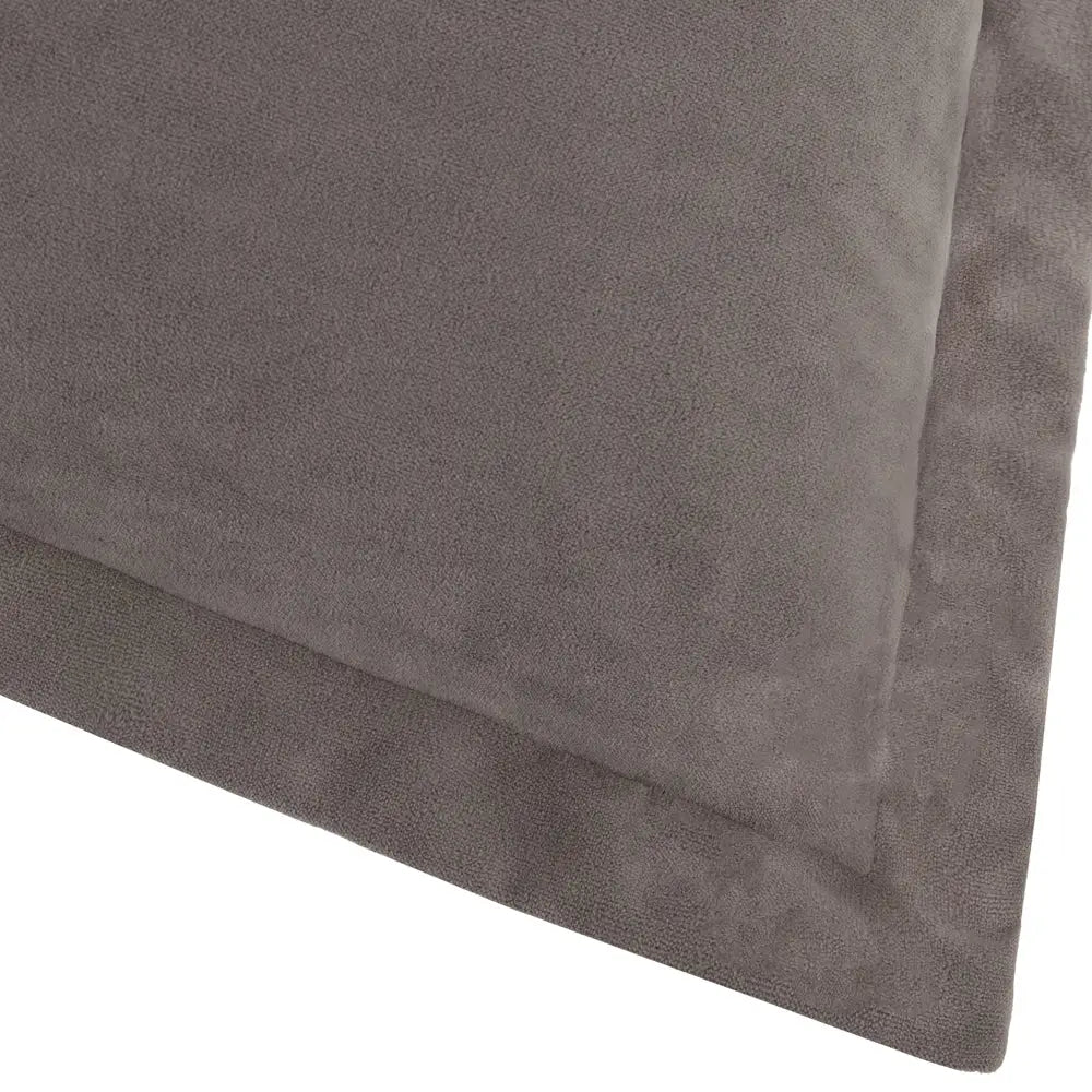 Merton Square Velvet Cushion Taupe image 1