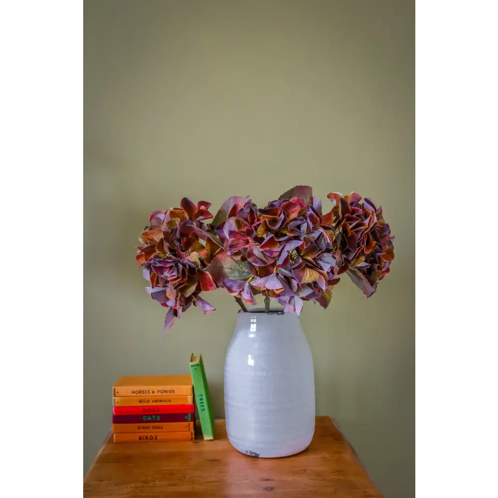 Mixed Autumn Browns Single Hydrangea Stem