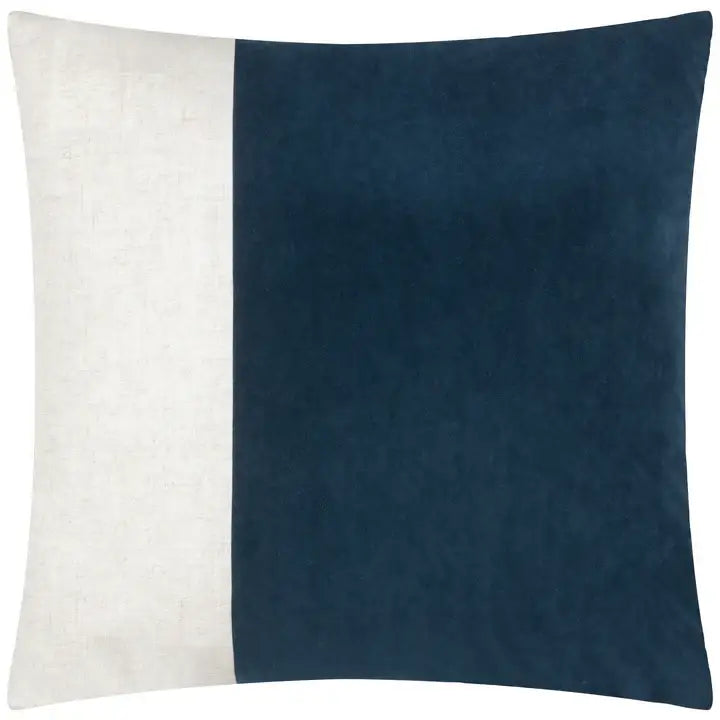 Morden Soft-Washed Velvet Cushion Indigo image 0