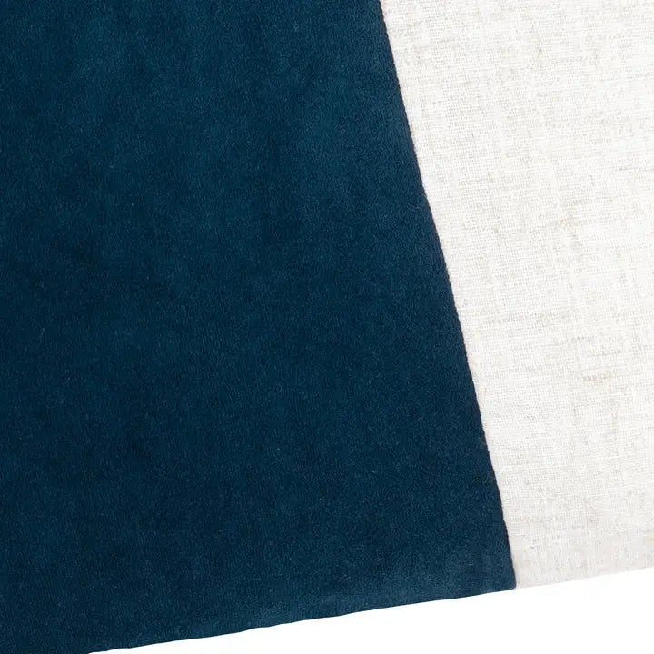 Morden Soft-Washed Velvet Cushion Indigo image 1