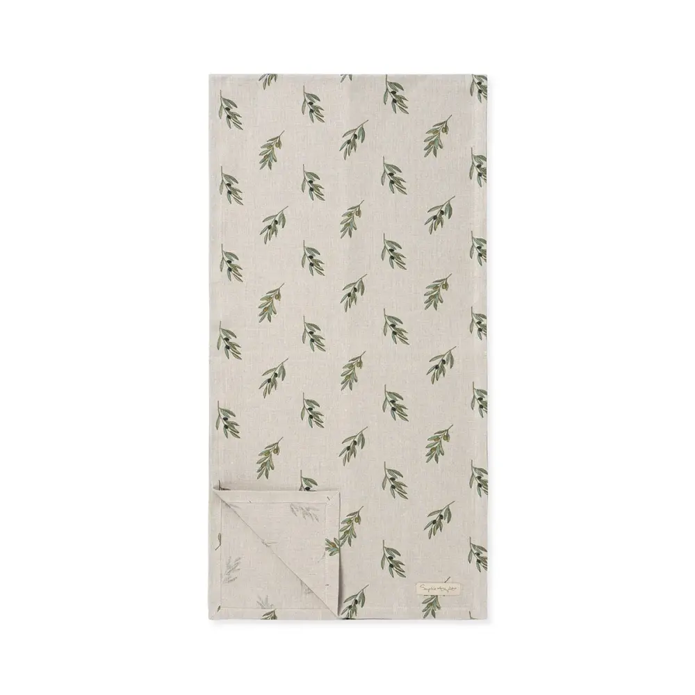 Olive Linen Table Runner image 0