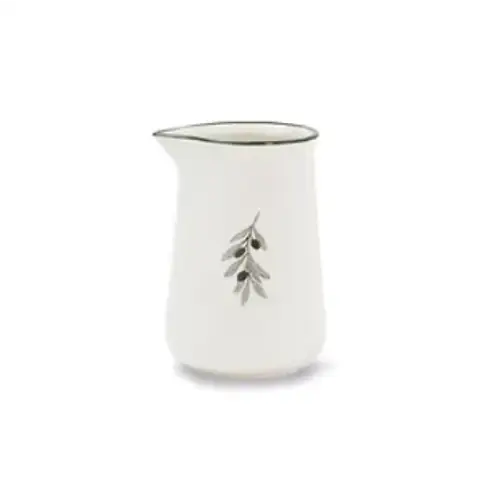 Olive Mini Stoneware Jug image 0