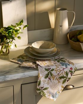 Orchard Birds Tea Towel