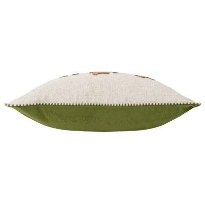 Ramble Hares Tufted Cushion Sage