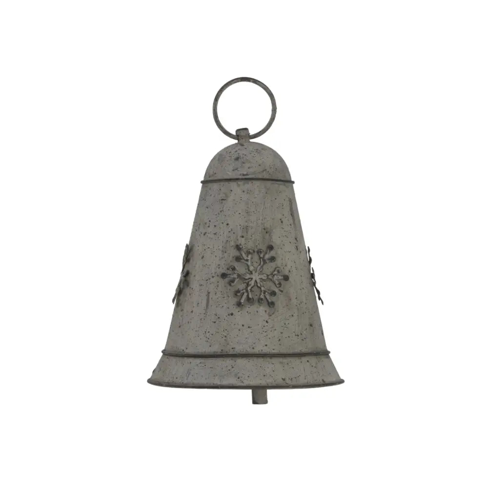 Rustic Metal Hanging Bell With Bow