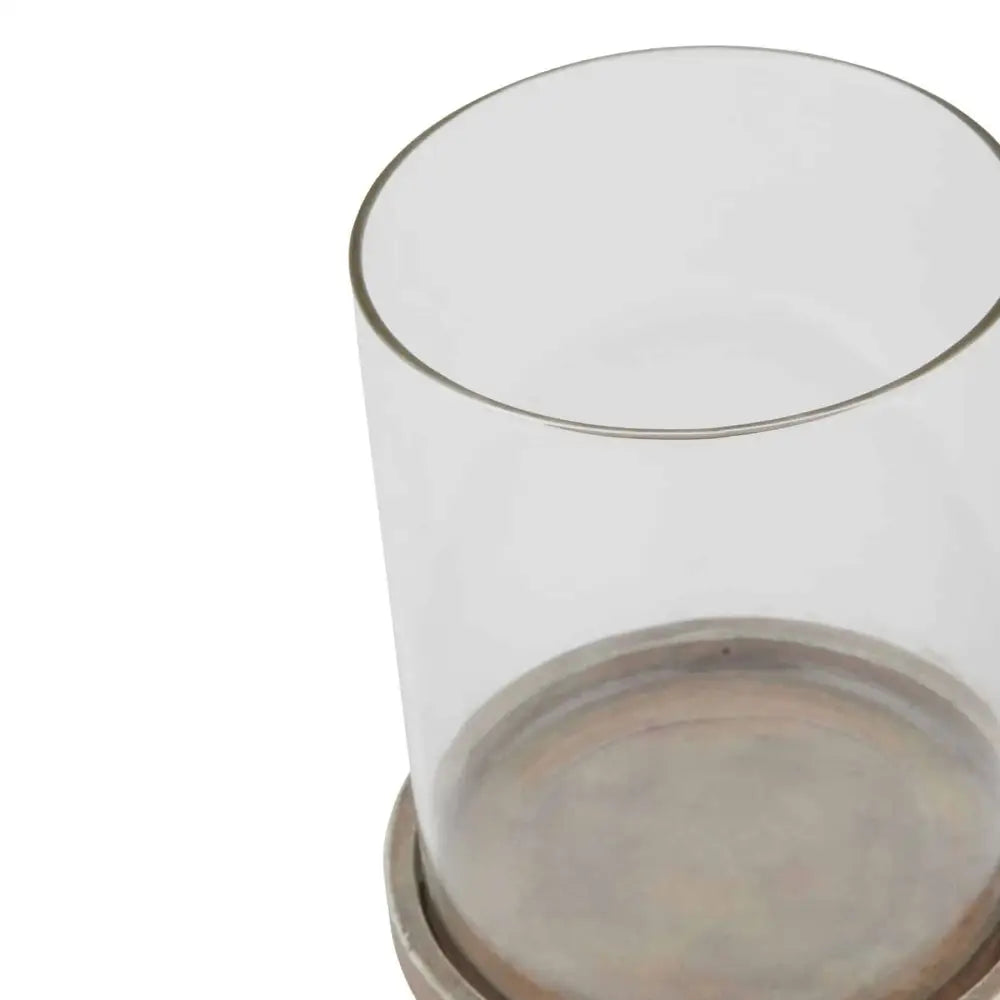 Siena Brown Large Hurricane Lantern image 1