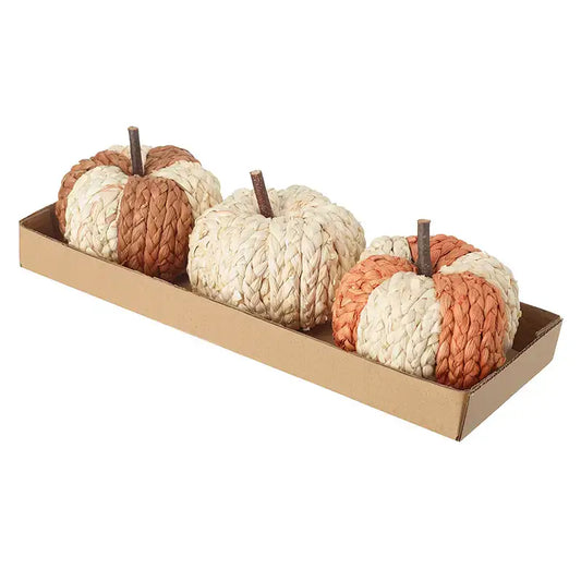 Small Cream Pumpkin Set