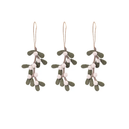 Southwold Mistletoe Decorations Set of 3