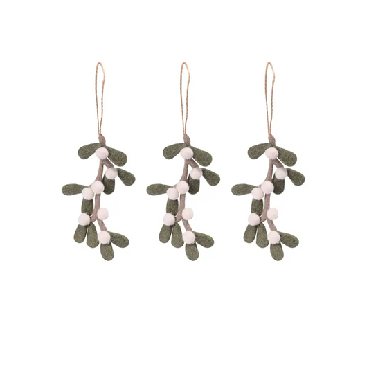 Southwold Mistletoe Decorations Set of 3